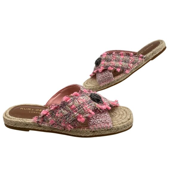 Kurt Geiger Shoes - Kurt Geiger Pink Almond Toe Synthetic Sandals | Size 7